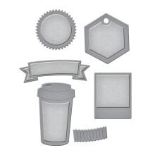 Spellbinders S2-212 Die D-Lites Hipster 1 Etched/Wafer Thin Dies