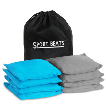 Sport Bates Saguri de Cornhole Set de 8 Reglarea Greutate ?i dimensiuni Sacii cu gauri de porumb pungi de fasole pentru jocul Cornhole include ca