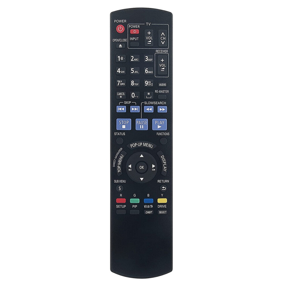 Remote Control N2qayb000378 For Player Dmp-Bd60 Dmp-Bd80 Dmp-Bd35 Dmp-Bd605 Dmp-Bd601 Dmp-Bd80k 4851672784332