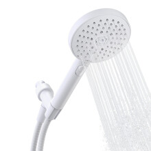 Chuveiro Manual Sproos, alta pressão, 3 funções de spray, mangueira longa de 70 polegadas, 4 cores (Branco)