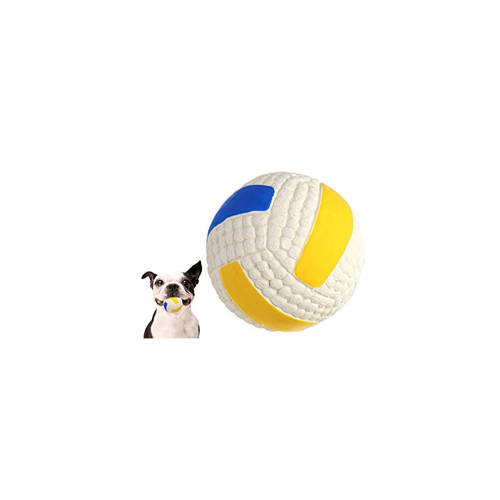 Giocattolo In Lattice Di Gomma Che Squittisce Per Cani Di Piccola, Media E Grande Taglia. Rimbalzante E Interattivo, Galleggia Sull'acqua Per Mas-image