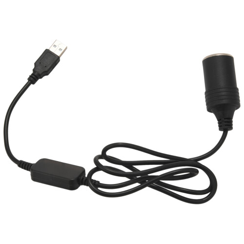 Καλώδιο προσαρμογέα μετατροπέα USB 5V σε 12V για αναπτήρα αυτοκινήτου