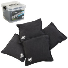 Triumph Sports Zwarte Canvas Cornhole Tassen - 4 Tassen Inbegrepen Formaat 15 x 15 cm 473 g (12-0055BK-2W)