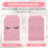 Τσάντες βλεφαρίδων 100 τμχ για πελάτες Goodie eyelash Extensions Makeup Pink 7