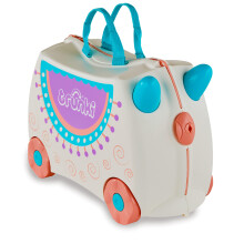 Trunki Hand Luggage and Children's Suitcase for Sitting On | Children's Risen Gift for Girls and Boys | Trolley Pink