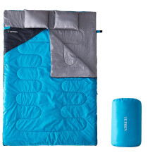 Tuphen dobbelt sovepose sovepose med 2 puder queen size xl taske til 2 personer koldt varmt vejr- 3 s?soner vandt?t voksne sovepose til camping b