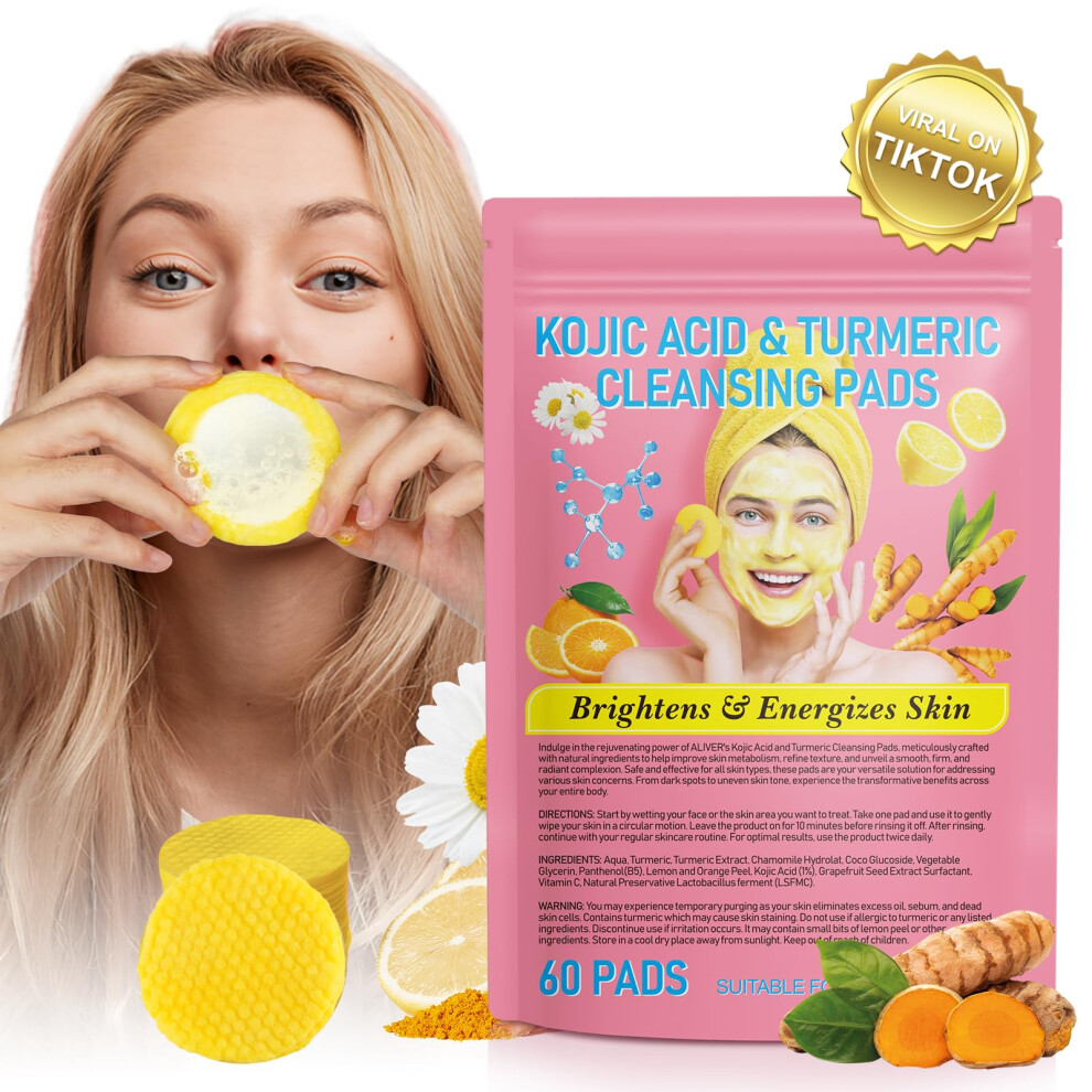 Journal Dark Turmeric Cleansing Pads For Spots Turmeric Cleansing Pads For Face Turmeric Face Scrub Pads Turmeric Pads For Face Cleansing And Exfoliation (60