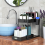 Kitchen Organizer Table Top Double-Layer Pull-Out Shelf Cabinet Sink Rack 5