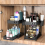 Kitchen Organizer Table Top Double-Layer Pull-Out Shelf Cabinet Sink Rack 7