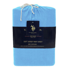 U.S. Polo Assn. All Season Soft and Cozy T-Shirt Material 1800 Thread Count 4-Piece Heather Jersey Sheet Set