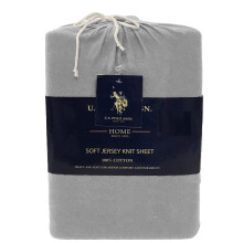U.S. Polo Assn. All Season Soft and Cozy T-Shirt Material 1800 Thread Count 4-Piece Heather Jersey Sheet Set