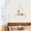 Ράφι τοίχου Macrame - Boho Wood Shelves with Beads, Farmhouse Floating Rustic Plant 6