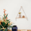 Ράφι τοίχου Macrame - Boho Wood Shelves with Beads, Farmhouse Floating Rustic Plant 5