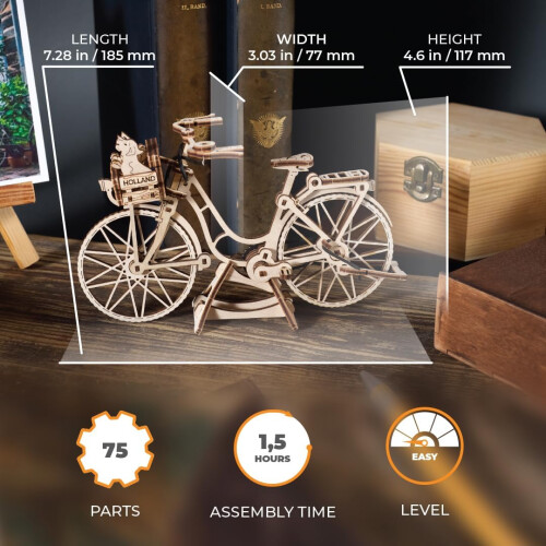 Dutch bicycle - Ugears - Puzzle 3D en bois 1