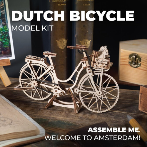 Dutch bicycle - Ugears - Puzzle 3D en bois 2