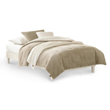 UGG 32532 Remina TwinXL 4-Piece Comforter Set Machine Washable Luxurious Soft Comforter and Sham with 18 x 18-inch Decorative Throw Pillow and 50 x 60