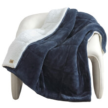 UGG 35987 Nita Warm Soft Reversible Boho Throw Blanket Thick Chunky Luxury Preppy Fluffy Cozy Plush Hypoallergenic Down Alternative Fill Machine Washa
