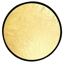 Fotografie-Reflektor 2-in-1 Gold Silber Faltbarer Mini Rund Tragbar Geeignet für Studio-Diffusor