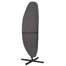 ULTCOVER Patio Umbrella Parasol Cover - 600D Waterproof Outdoor Offset Banana Style Umbrella Cover - Fits Cantilever Offset Umbrella 12-14 Feet Black