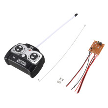Scheda di circuito ricevitore unità telecomando 5CH 27Mhz + telecomando per sistema radio giocattolo RC Tank Car