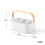 Umbra Umbra Bellwood Stackable Storage Bin  Multipurpose Caddy Organizer  11 x 7 in  White/Natural 3