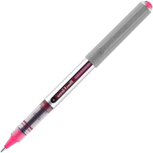 Uni-Ball uni-ball Vision Rollerball Στυλό, Λεπτή Μύτη, 0.7 mm, Γκρι Σώμα, Μπλε Μελάνι, Συσκευασία 5 Στυλών 2