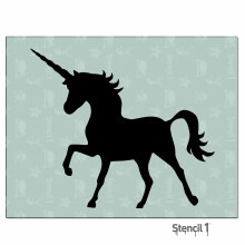 Unicorn Silhouette -Schablone - Designs fr Malerei - Wandschablonen fr Easy Room Makeover Aktualisieren Sie Ihr Wohnkultur - Qualitt wiederver