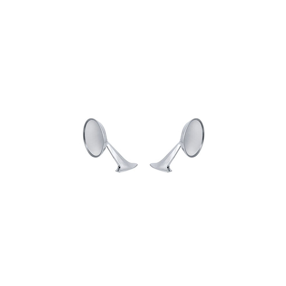 United Pacific Industries 110747 Exterior Mirror Bundle With Bowtie Logo For 1965-66 Chevy Passenger Car 1 Pack 710270056699