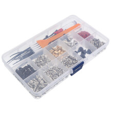 Kit surtido de 330 piezas para placa base de PC, ensamblaje de ventilador de caja, tornillos, pernos, separadores y arandelas.