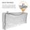 Foldable Under Bed Bags Large Storage Boxes Thick Breathable Underbed Clothes Zippered Organizer 8