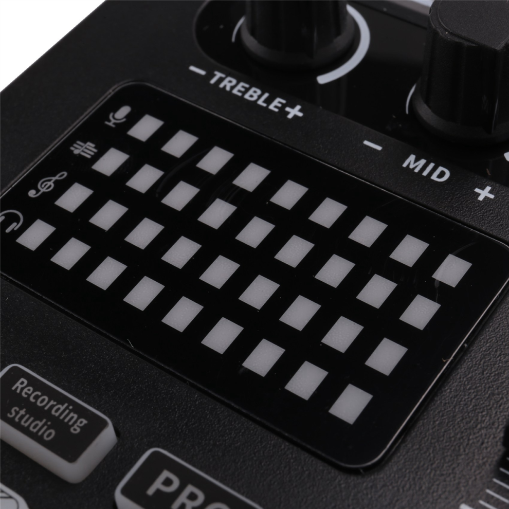 Audio Mixer,Live Sound Card And Interface With Dj Mixer Effects Voice Changer,Podcast Production Studio 4851672799404