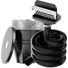 Plnie de scurgere a grasimii din spate modernizate pentru blackstone griddle grasime Catcher pentru Blackstone 1,8L Capacitate de grasime Galeat