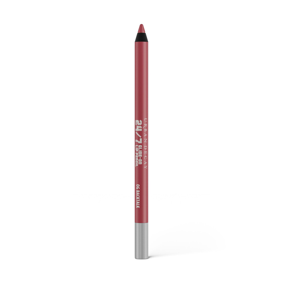 URBAN DECAY 24/7 Glide-On Waterproof Lip Pencil (OG Backtalk - Mauve Nude Pink)  Smudge-Proof  Longwearing Lip Liner  Smooth & Creamy Colors  Moisturi