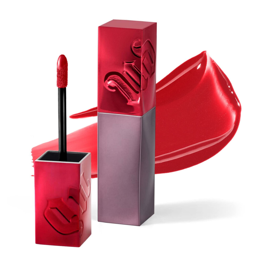 URBAN DECAY Vice Lip Bond Glossy Longwear Liquid Lipstick (Unbreakable - True Blue Red)  Transfer-proof  Smudge-proof  Bold Longwear Shades Up to 16HR