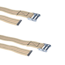 US Cargo Control Piano-Umzugsgurte  aus Baumwollgewebe mit einer Roll-Schnalle an jedem Gurt  5,1 cm breit und 4,5 m lang  2er-Pack