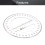Utoolmart 360 Angle Measurement Tool 15cm / 5.9-inch Angle Measurement Tool Drafting Tools Circle Angle Measurement Tool Math Geometry 1 Pcs 3