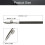 Utoolmart Καλλιτεχνικό Μολύβι Ρυθμιστικού Καλωδίου 2 Τεμάχια (Μαύρο) 2