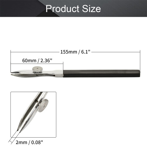 Utoolmart Καλλιτεχνικό Μολύβι Ρυθμιστικού Καλωδίου 2 Τεμάχια (Μαύρο) 1