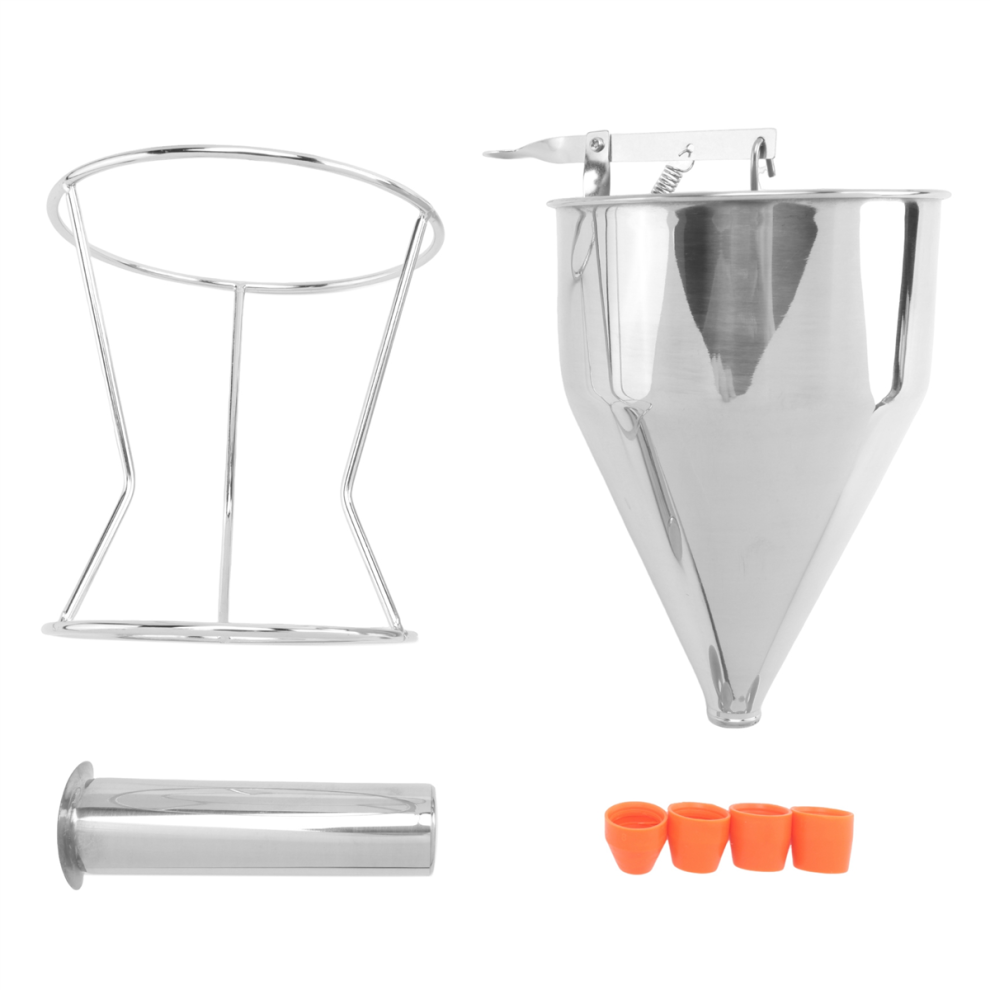 Pancake Batter Dispenser, Multi- Stainless Steel Funnel Cake Dispenser With Stand Great For Pancakes,Baked 4851672701377