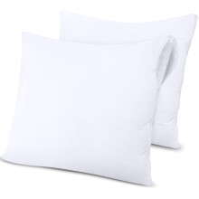 Set di biancheria da letto utopia di 2 protezioni per cuscini impermeabili con zip 40 cm cuscino certificato OEKO-TEX