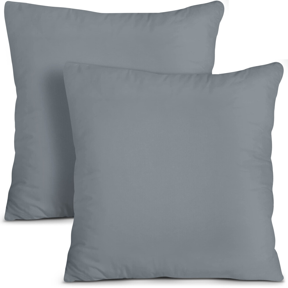 Coussins d   coratifs d'int   rieur Utopia Bedding (lot de 2, gris) - 45 x 45 cm