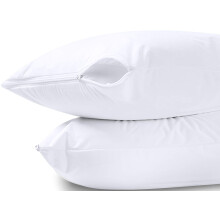 Utopia Bedding Waterproof Pillow Protector Zippered (2 Pack) King - Bed Bug Proof Pillow Encasement 20 x 38 Inches