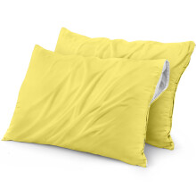Utopia Bedding Waterproof Pillow Protectors Zippered (2 Pack Yellow) King Size Zippered Pillowcases Bed Bug Proof Pillow Encasement Covers 20 x 38