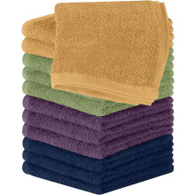 Utopia Towels - Set di 12 salviette in cotone - Salviette per il viso in flanella di alta qualit , 100% cotone filato ad anello, altamente assorb