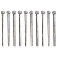 10 stuks 5 mm bolneus 3 mm schacht diamant gemonteerde punt slijpbits