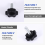 5 τεμ M6 x 15mm Αρσενικό νήμα 25mm Εξάγωνο πόμολο σύσφιξης Μαύρο 5