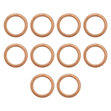 10 ks 12 mm x 17 mm 1,5 mm medená podložka s plochým krúžkom tesnenie