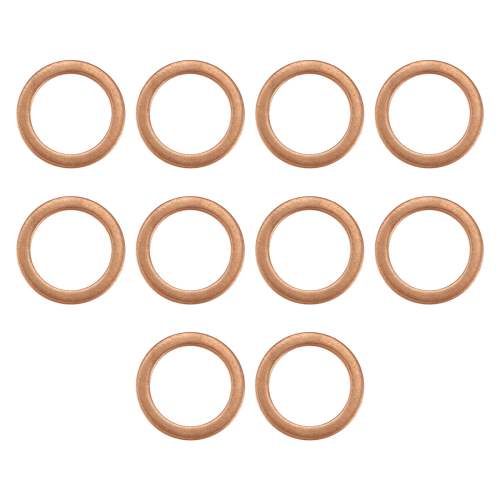 10Pcs 12mm x 17mm 1.5mm Cobre Crush Washer Flat Ring Junta Encaixe
