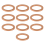 10Pcs 12mm x 17mm 1.5mm Cobre Crush Washer Flat Ring Junta Encaixe 3