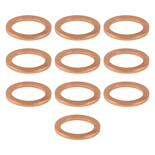 10Pcs 12mm x 17mm 1.5mm Cobre Crush Washer Flat Ring Junta Encaixe 2